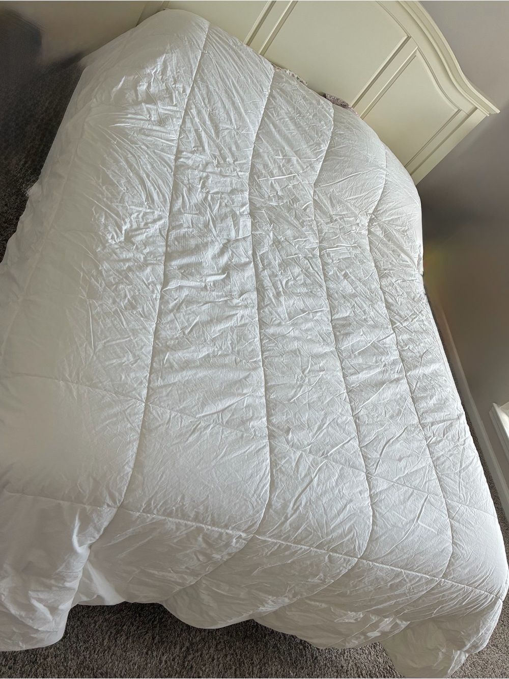 IKEA White Premium Cotton Comforter/Duvet Insert. King 102x86”.Soft & Cushy. EC